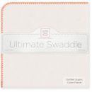 Фланелевая пеленка органический хлопок SwaddleDesigns оранжевая